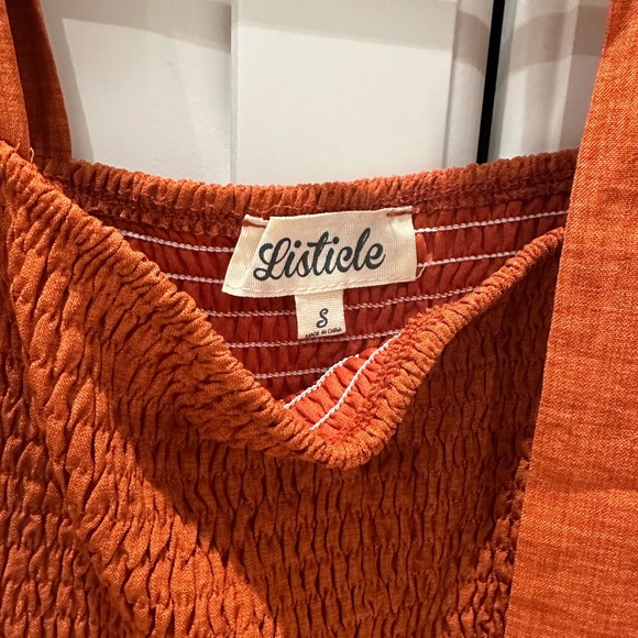 Rust Bow Strap Tiered Maternity Midi Dress - Picture 6 of 7